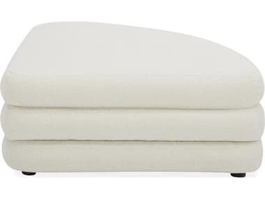 Moe's Home Lowtide Mellow Ivory White Upholstered Ottoman MEKQ103318