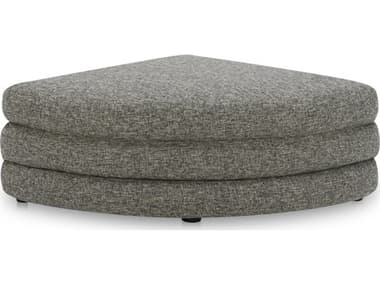 Moe's Home Lowtide Curved Ottoman Stone Tweed MEKQ103337