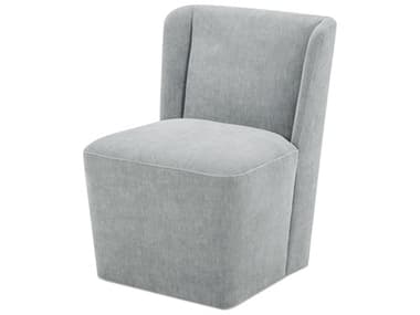 Moe's Home Cormac Rolling Blue Upholstered Side Dining Chair MEKQ103516