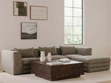 Moe's Home Lowtide Gray Upholstered Sectional Sofa MELOWTIDE2