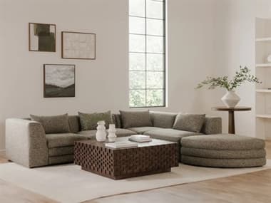 Moe's Home Lowtide Gray Upholstered Sectional Sofa MELOWTIDE5