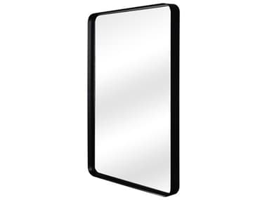 Moe's Home Bishop Black Rectangular Wall Mirror MEMJ105202