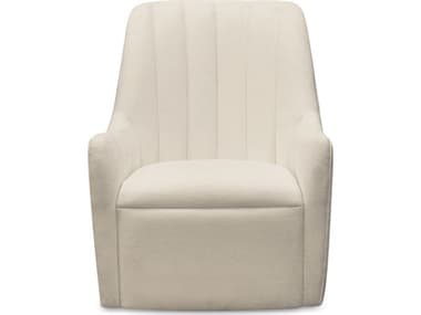 Moe's Home Bowie Swivel White Accent Chair MEMM100118