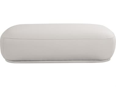 Moe's Home Marion White Upholstered Ottoman MEMO100218