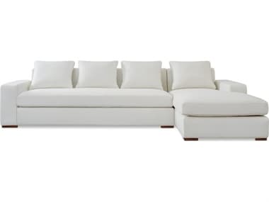 Moe's Home Thomas White Upholstered Right Sectional Sofa MEMO100405R0