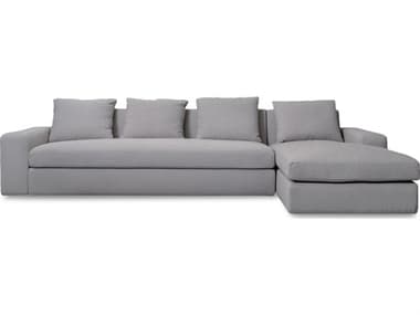 Moe's Home Thomas Gray Upholstered Right Sectional Sofa MEMO100415R0