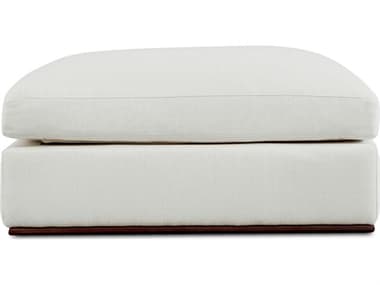 Moe's Home Rue White Upholstered Ottoman MEMO101118