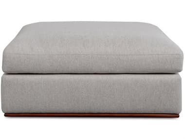 Moe's Home Rue Gray Upholstered Ottoman MEMO101129