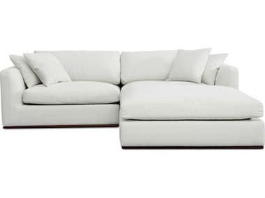 Moe's Home Rue White Upholstered Sectional Sofa MEMO101718