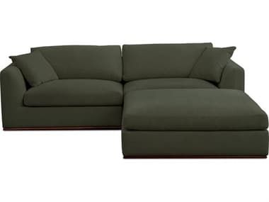 Moe's Home Rue Green Upholstered Sectional Sofa MEMO101727
