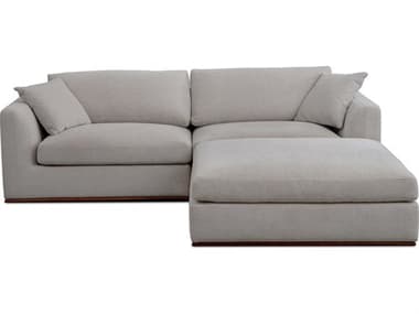 Moe's Home Rue Gray Upholstered Sectional Sofa MEMO101729