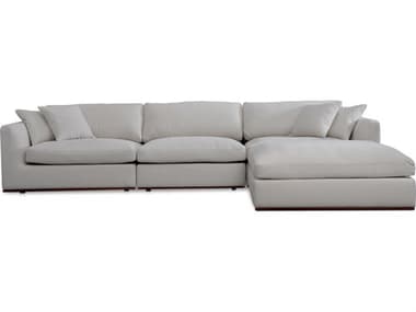 Moe's Home Rue White Upholstered Sectional Sofa MEMO101818