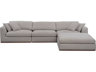 Moe's Home Rue Gray Upholstered Sectional Sofa MEMO101829