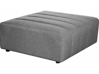 Moe's Home Grey Upholstered Ottoman MEMT102615