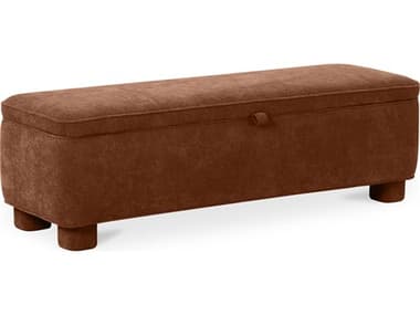 Moe's Home Ichigo Orange Upholstered Accent Bench MEOA100412