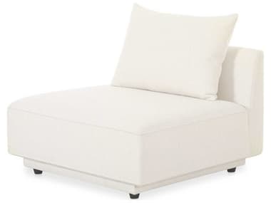 Moe's Home Rosello Slipper 37" White Fabric Armless Modular Chair MEOA101018