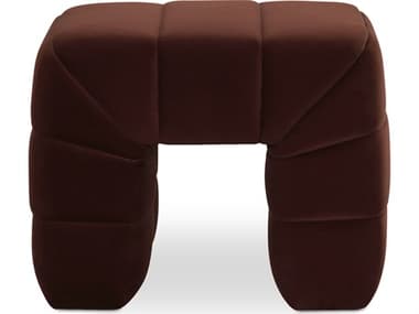Moe's Home Verity Brown Upholstered Accent Stool MEOA105603