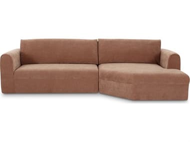Moe's Home Madrid Pink Upholstered Right Sectional Sofa MEOA105833R0