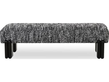 Moe's Home Priya Black Upholstered Accent Bench MEOA106002
