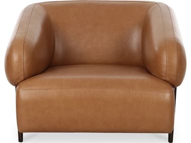 Moe's Home Devlin Brown Leather Accent Chair MEOA106140
