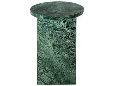 Moe's Home Grace Round Marble Green End Table MEPJ102116