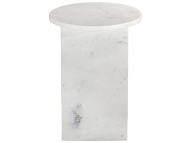 Moe's Home Grace Round Marble White End Table MEPJ102118