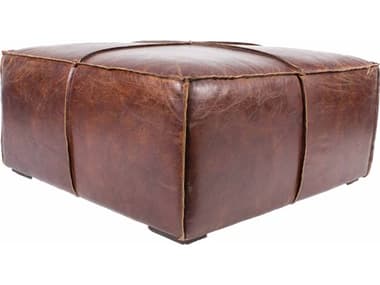 Moe's Home Kapa Brown Leather Ottoman MEPK101920