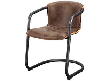 Moe's Home Benedict Leather Arm Dining Chair MEPK104803