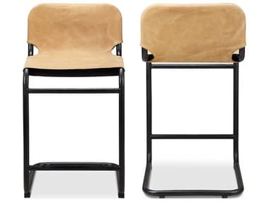 Moe's Home Baker Leather Counter Stool - Set of Two MEPK107240