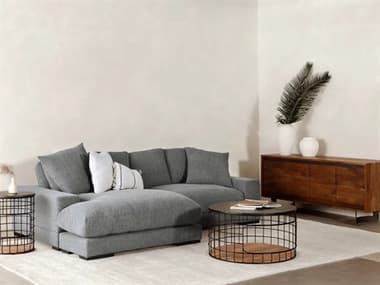 Moe's Home Plunge Gray Upholstered Sectional Sofa MEPLUNGE2