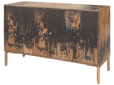 Moe's Home Artists 48" Mango Wood Black Gold Sideboard MEPP101502