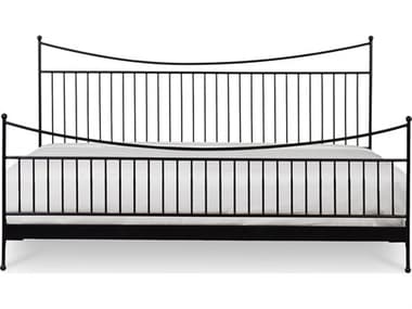 Moe's Home Monet Black Acacia Wood Queen Panel Bed MEPZ1001020