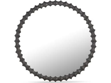 Moe's Home Whitby Black Wall Mirror Round MEQK102902