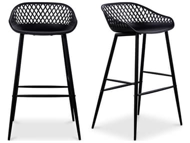 Moe's Home Piazza Black Bar Stool - Set of Two MEQX100402