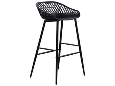 Moe's Home Piazza Black Bar Stool Set Of Two MEQX100402
