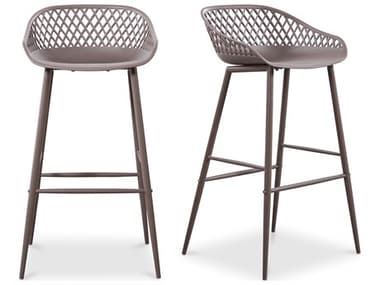 Moe's Home Piazza Grey Bar Stool - Set of Two MEQX100415