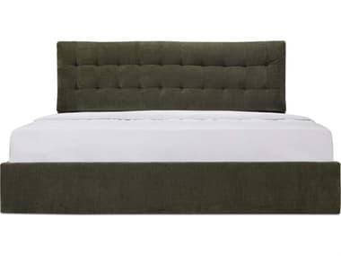 Moe's Home Sebastion Green Solid Wood Queen Panel Bed MERN1155270