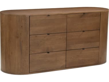 Moe's Home Theo 6 Drawer Dresser Brown MERP101303