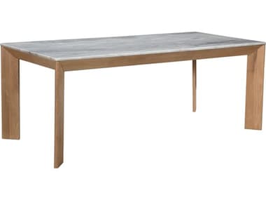 Moe's Home Angle Marble Dining Table Rectangular Large MERP1023180