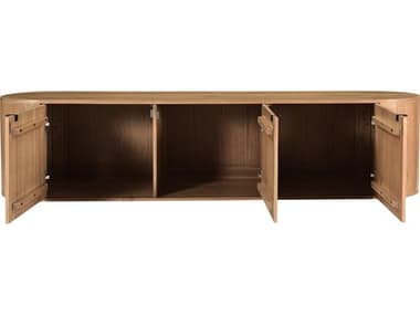 Moe's Home Theo 80" Oak Wood Natural Media Console MERP105424