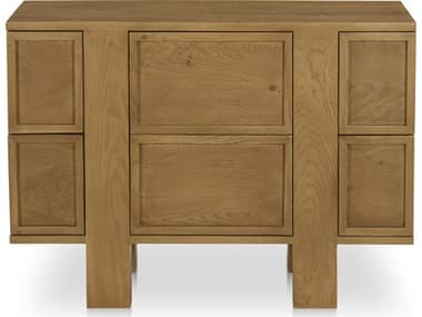 Moe's Home Henley Brown Oak Wood Nightstand MERP106403