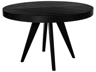 Moe's Home Parq 48" Round Wood Black Dining Table METL101002