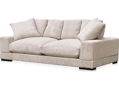 Moe's Home Plunge 92" Cappuccino Beige Fabric Upholstered Sofa METN102114