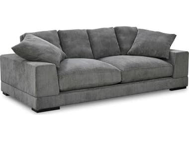 Moe's Home Plunge 92" Charcoal Gray Fabric Upholstered Sofa METN102125