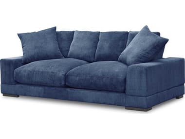 Moe's Home Plunge Navy Blue Upholstered Sofa METN102146