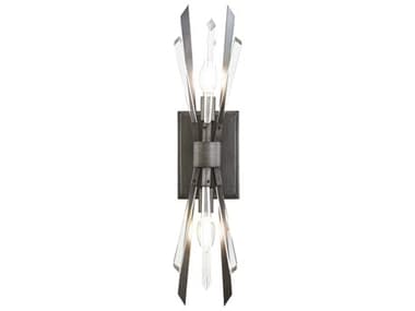 Metropolitan Elsa 2-Light Midnight Graphite Gray Wall Sconce METN1941766