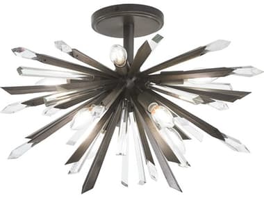 Metropolitan Elsa 8-Light Midnight Graphite Gray Sputnik Semi Flush Mount METN1946766