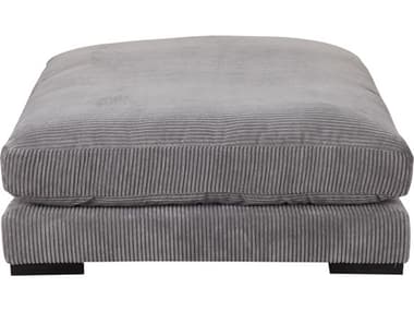 Moe's Home Tumble Dark Grey Upholstered Ottoman MEUB100925