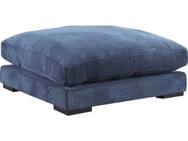 Moe's Home 43" Navy Blue Fabric Upholstered Ottoman MEUB100946