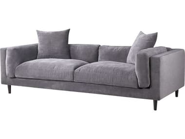 Moe's Home 92" Dark Grey Fabric Upholstered Sofa MEUB101125